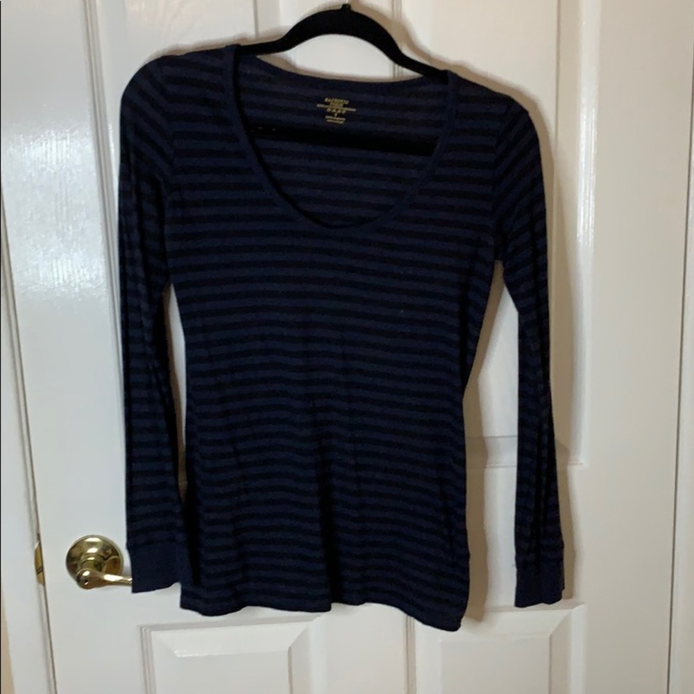 Majestic striped longsleeve cotton cashmere tee